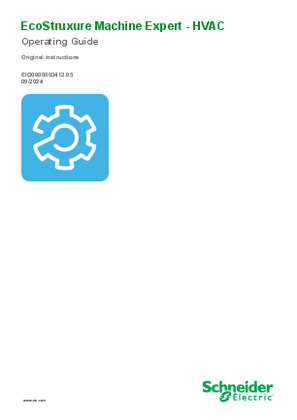 Image of EcoStruxure Machine Expert - HVAC, Operating Guide