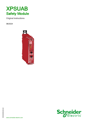 Afbeelding van Preventa XPS Universal - XPSUAB Safety Module, User Guide