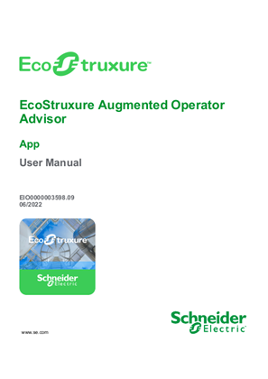 Image of EcoStruxure Augmented Operator Advisor - App, User Manual