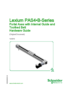 Image of Lexium PAS4•B-Series - Portal Axes with Internal Guide and Toothed Belt, Hardware Guide