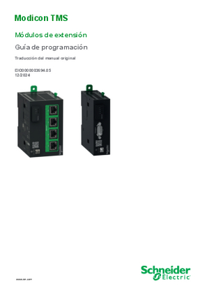 Imagen de Modicon TMS Módulos de extensión, Guía de programación