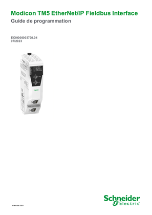 Image de Modicon TM5 EtherNet/IP Fieldbus Interface, Guide de programmation