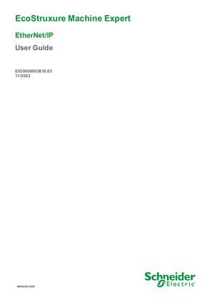 Bild von EcoStruxure Machine Expert EtherNet/IP, User Guide