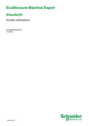 Image of EcoStruxure Machine Expert EtherNet/IP, Guide de l'utilisateur