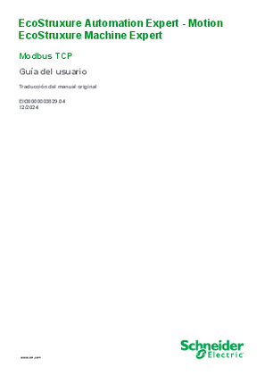 Imagen de EcoStruxure Machine Expert, Modbus TCP, Guía del usuario