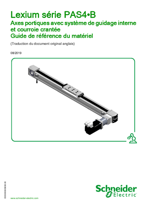 Image de série PAS4•B - Axes portiques avec système de guidage interne et courroie crantée, Guide de référence du matériel