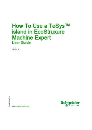 Image of How To Use a TeSys™ island in EcoStruxure Machine Expert - User Guide