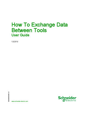 Image of How To Exchange Data Between Tools - User Guide