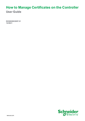 Imagem de How To Manage Certificates on the Controller, User Guide