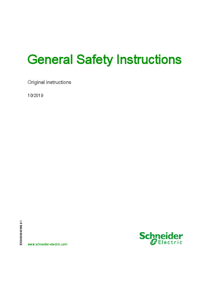 Image of General Safety Instructions