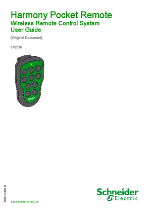 Bild von Harmony Pocket Remote - Wireless Remote Control System, User Guide