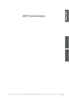 Image of JNET Communication, User Guide