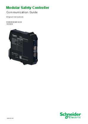 Image of Modular Safety Controller, Communication Guide
