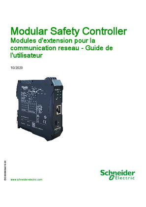 Image de Modular Safety Controller - Modules d extension pour la communication réseau, Guide de l'utilisateur
