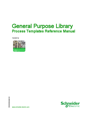 Image of General Purpose Library - Process Templates Reference Manual
