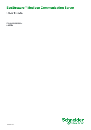 Image of EcoStruxure Modicon Communication Server, User Guide