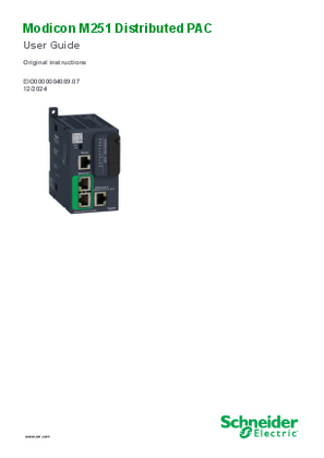 Image of Modicon M251 Distributed PAC, User Guide