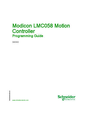 Образ Modicon LMC058 Motion Controller, Programming Guide