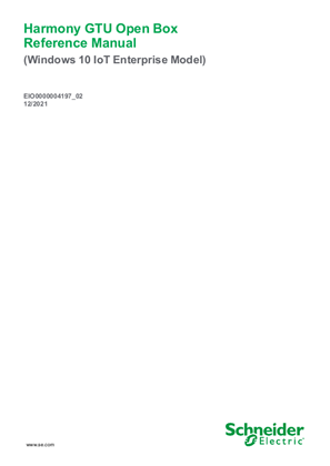 Image of Harmony GTU Open Box, Reference Manual