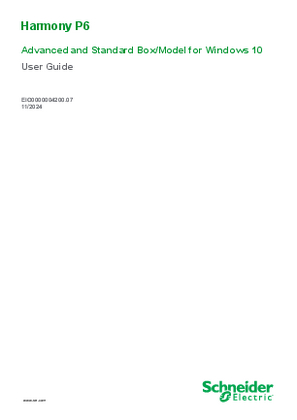 Image of Harmony P6 Advanced and Standard Box/Model for Windows 10, User Guide