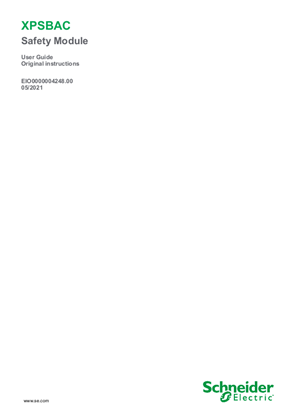 Image of XPSBAC Safety Module, User Guide