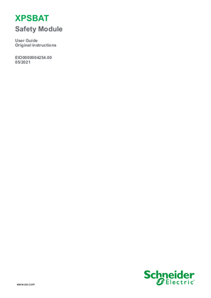 Bild von XPSBAT Safety Module, User Guide