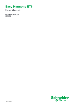 Image of Easy Harmony ET6, User Manual