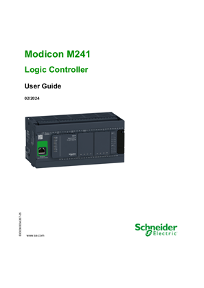 Image of Modicon M241 Logic Controller, User Guide