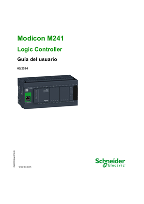 Imagen de Modicon M241 Logic Controller, Guía del usuario