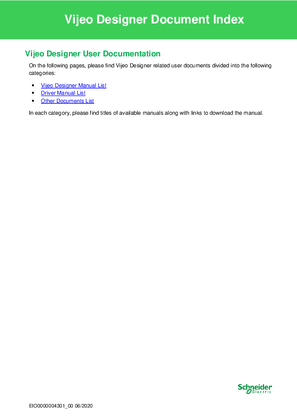 Image of Vijeo Designer Document Index
