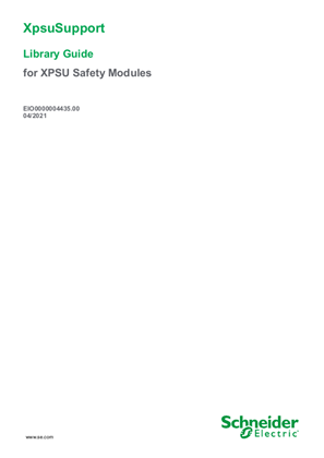 Obrázek XpsuSupport - Library Guide for XPSU Safety Modules