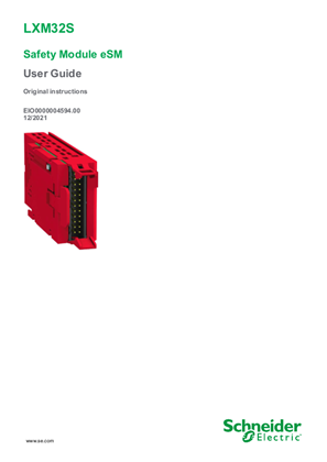 Image of LXM32S - Safety Module eSM, User Guide