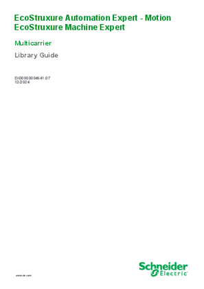 Imagem de EcoStruxure Machine Expert - Lexium MC multi carrier, Library Guide
