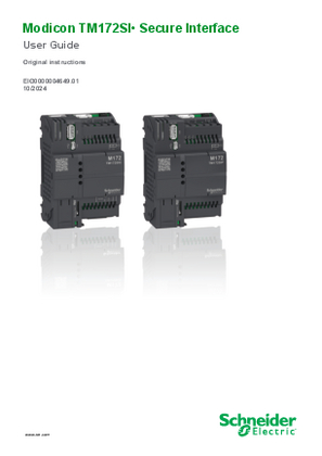 Image of Modicon TM172SI• Secure Interface, User Guide