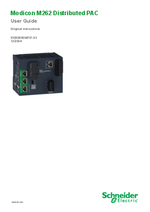 Image of Modicon M262 Distributed PAC, User Guide