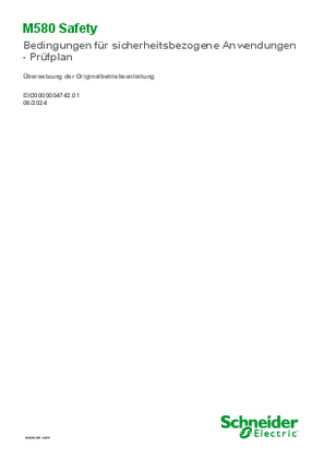 Bild von M580 Safety - Bedingungen für sicherheitsbezogene Anwendungen - Prüfplan