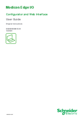 Image of Modicon Edge I/O Configurator and Web Interface, User Guide