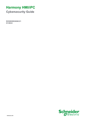 Image of Harmony HMI/iPC, Cybersecurity Guide