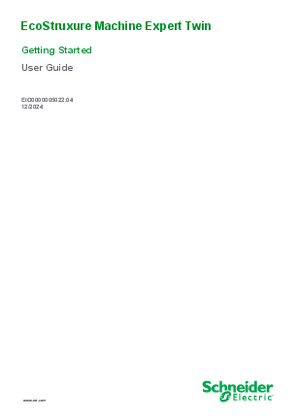 Obrázek EcoStruxure Machine Expert Twin, Getting Started - User Guide