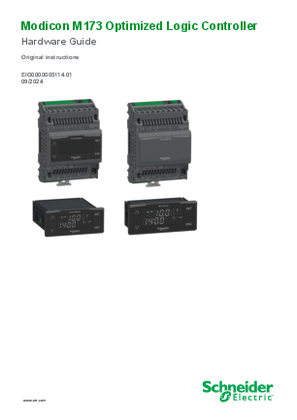 Image of Modicon M173 Optimized Logic Controller, Hardware Guide
