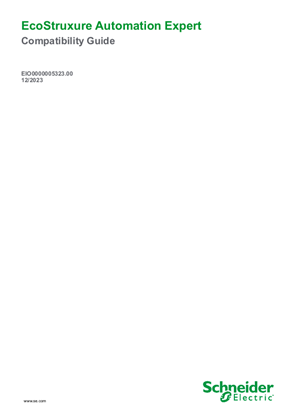 Image of EcoStruxure Automation Expert, Compatibility Guide