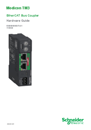 Image of Modicon TM3 EtherCAT Bus Coupler, Hardware Guide