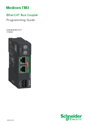 Image of Modicon TM3 EtherCAT Bus Coupler, Programming Guide