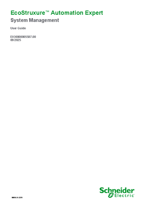 Image of EcoStruxure™ Automation Expert - System Management, User Guide