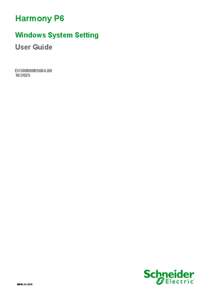 Image of Harmony P6 Windows System Setting, User Guide