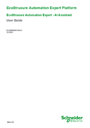 Image of EcoStruxure Automation Expert AI Assistant, User Guide