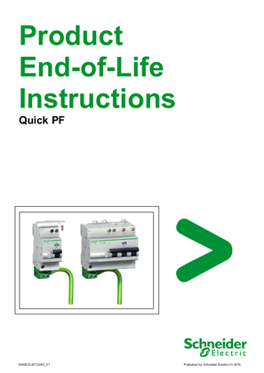 Image of Quick PF - Product End-of-Life Instructions