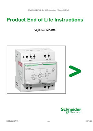 的映像 Vigilohm IM9 IM9-OL, Circularity Profile, End of Life Instructions