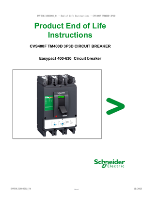 的映像 CVS400F TM400D 3P3D CIRCUIT BREAKER