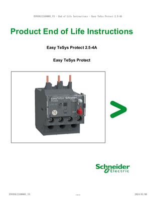 的映像 Easy TeSys Protect 2.5-4A